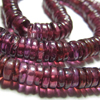 14 Inches Gorgeous High Quality Rhodolite Garnet - Smooth Polished Wheel Shape Beads size - 4 mm approx